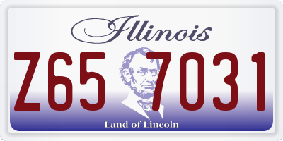 IL license plate Z657031