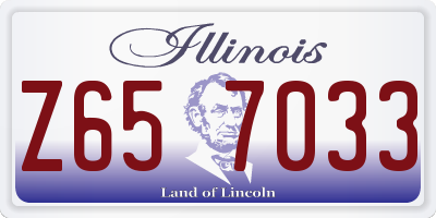 IL license plate Z657033
