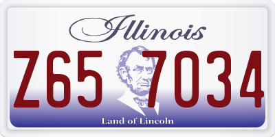 IL license plate Z657034