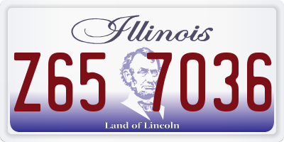 IL license plate Z657036