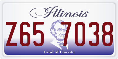 IL license plate Z657038