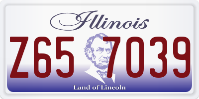 IL license plate Z657039
