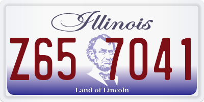 IL license plate Z657041
