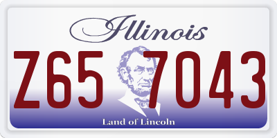 IL license plate Z657043