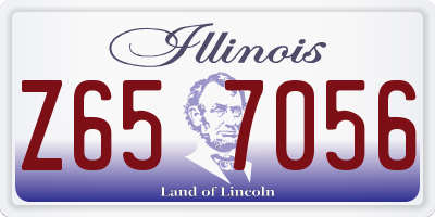 IL license plate Z657056