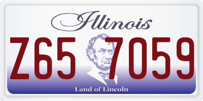 IL license plate Z657059