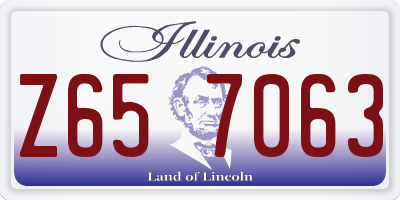 IL license plate Z657063