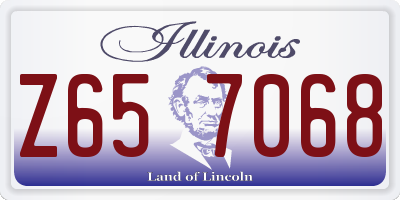 IL license plate Z657068