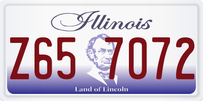 IL license plate Z657072