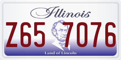 IL license plate Z657076
