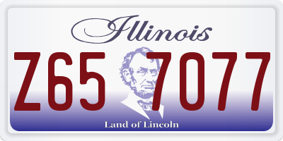 IL license plate Z657077