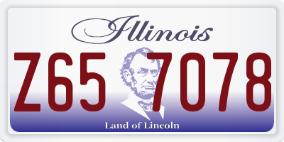 IL license plate Z657078