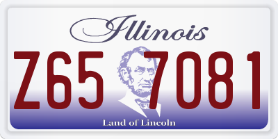 IL license plate Z657081