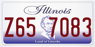 IL license plate Z657083