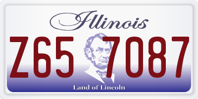 IL license plate Z657087