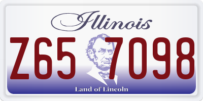 IL license plate Z657098
