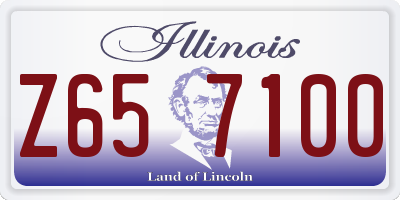 IL license plate Z657100