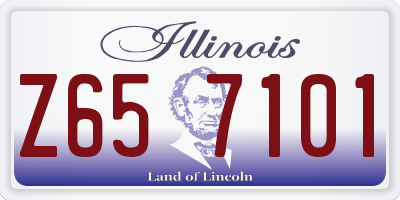 IL license plate Z657101