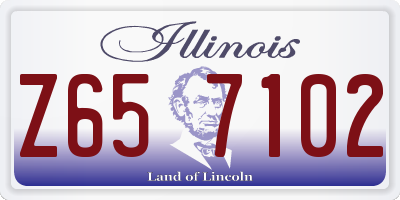 IL license plate Z657102