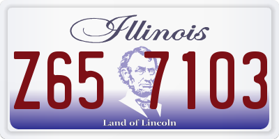 IL license plate Z657103