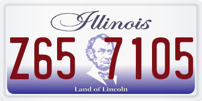 IL license plate Z657105