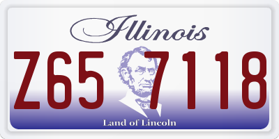 IL license plate Z657118