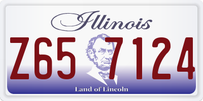 IL license plate Z657124