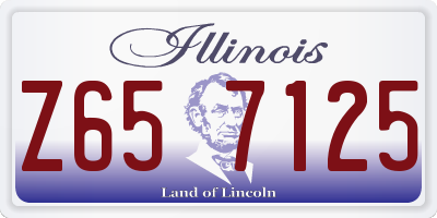 IL license plate Z657125