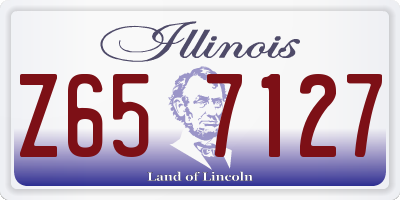 IL license plate Z657127