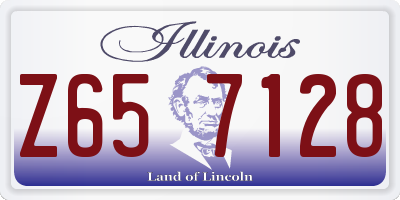 IL license plate Z657128