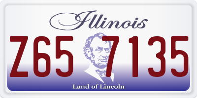 IL license plate Z657135