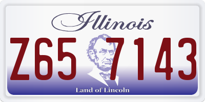 IL license plate Z657143