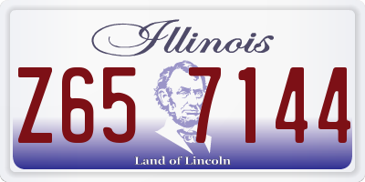 IL license plate Z657144