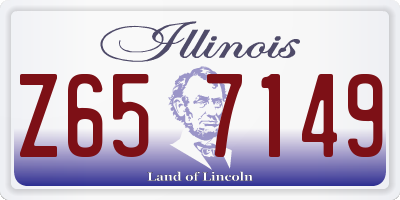 IL license plate Z657149