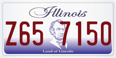 IL license plate Z657150