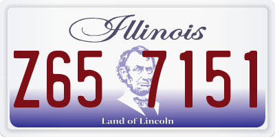 IL license plate Z657151