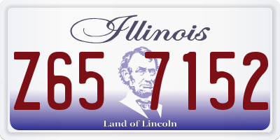 IL license plate Z657152