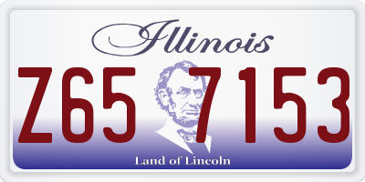 IL license plate Z657153