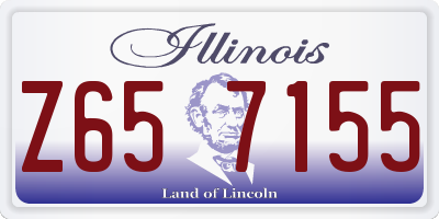 IL license plate Z657155