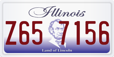 IL license plate Z657156