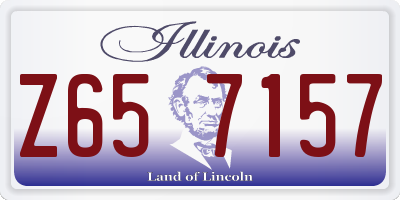 IL license plate Z657157