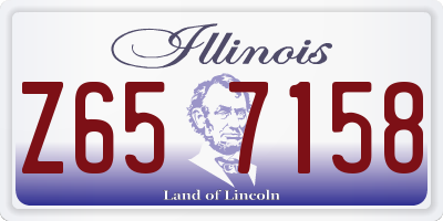 IL license plate Z657158