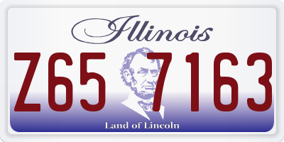 IL license plate Z657163