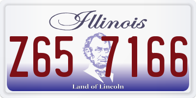 IL license plate Z657166