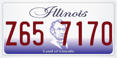 IL license plate Z657170