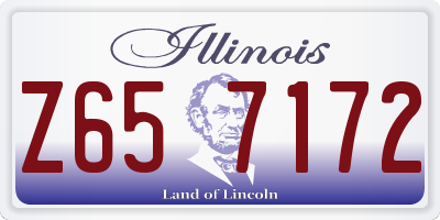 IL license plate Z657172