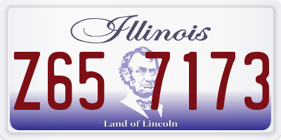 IL license plate Z657173