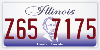 IL license plate Z657175