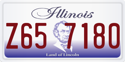 IL license plate Z657180