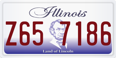 IL license plate Z657186